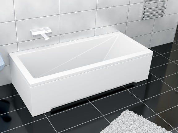 CADA RECTANGULARA MODERN 160X70, ACRIL, PICIOARE INCLUSE